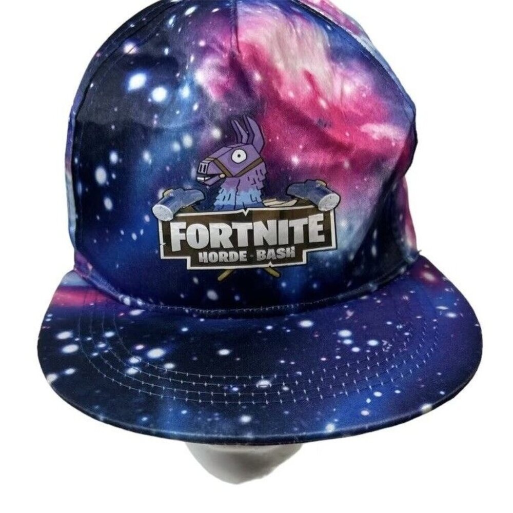 *LTD Edition* Fortnite Horde Bash Galaxy Stars Planets Snapback Baseball Cap Hat